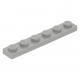 LEGO lapos elem 1x6, világosszürke (3666)